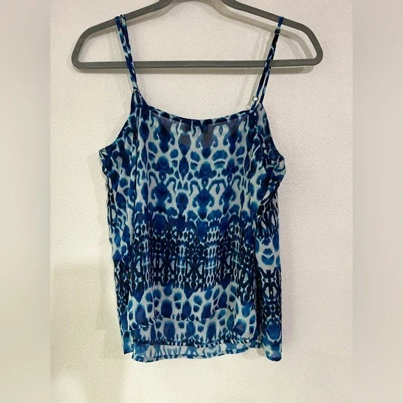 Show me your Mumu Cami tank top Sz L blue - Picture 4 of 4